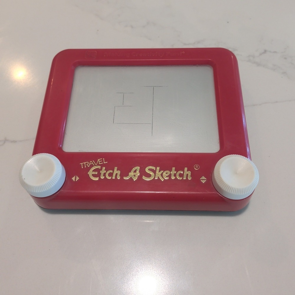 Ohio Art Travel Etch A Sketch VTG Working Tested